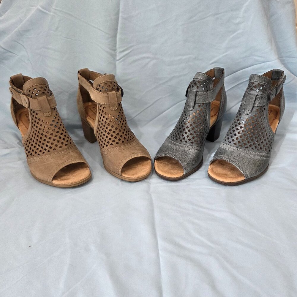 SET - Rockport Cobb Hill Hattie Hi Cuff Booties, Size 6M